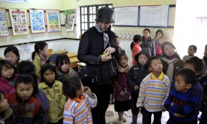 Visiting a school in the mountains of North Vietnam