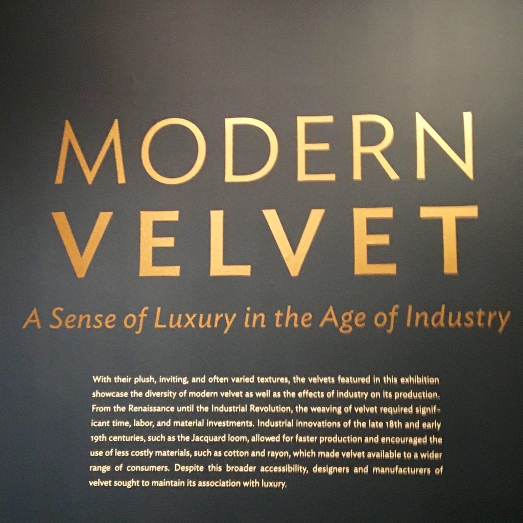 Modern Velvet-Chicago Institute of Art 