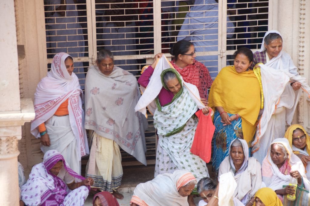 Widows at the Holi Festival