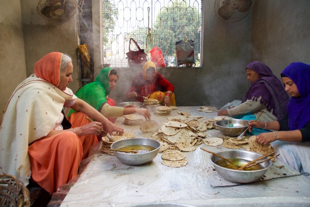 Finishing the Chapati