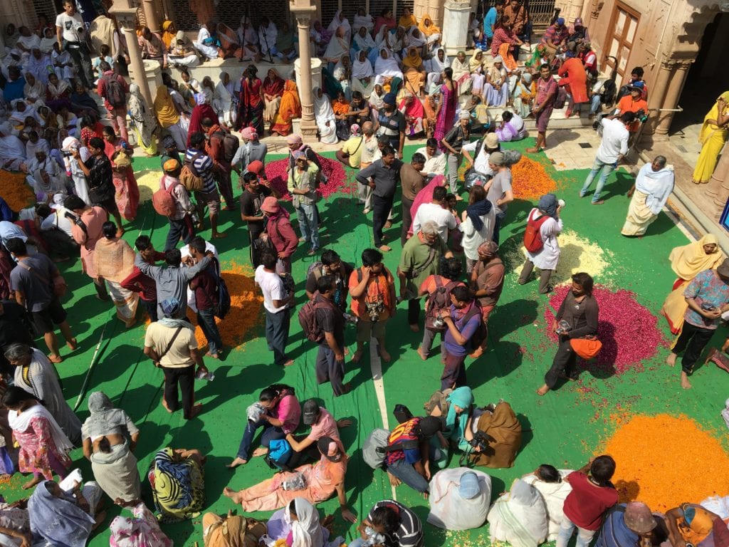 Waiting for the Holi Festival to begin. 