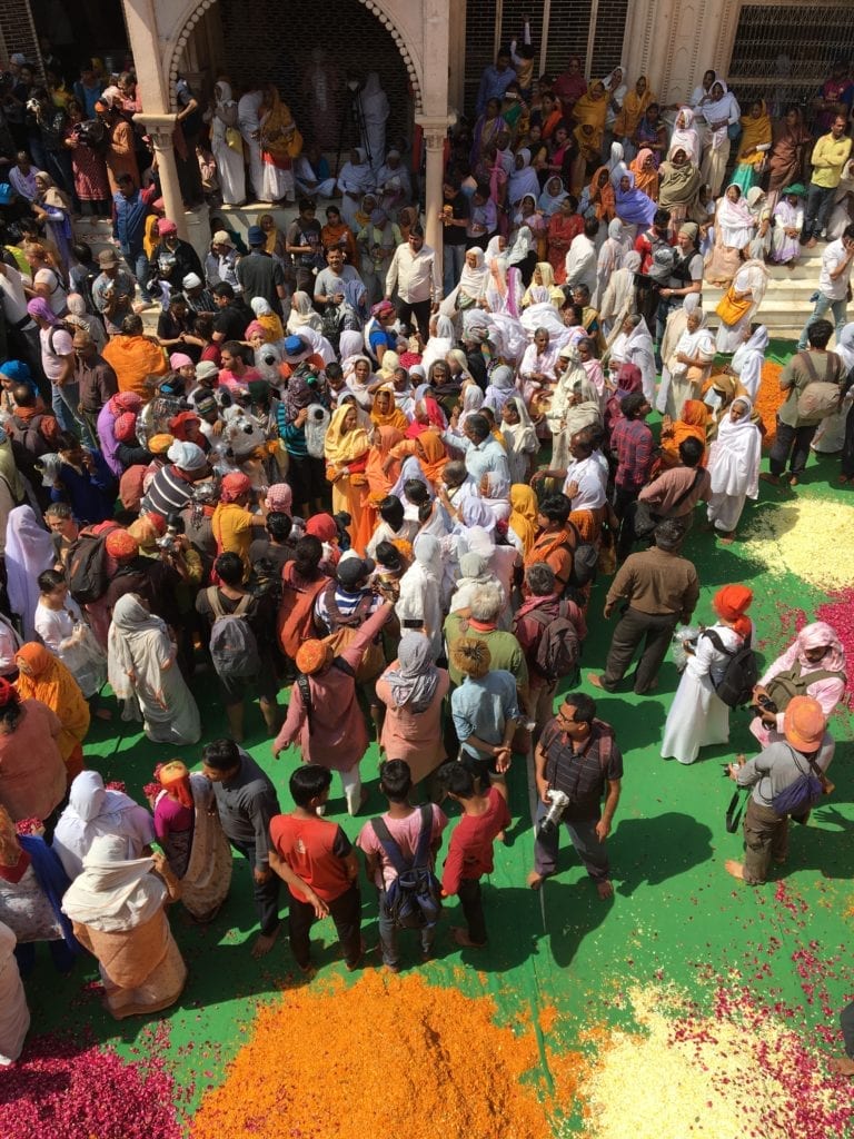 Waiting for the Holi Festival to begin. 