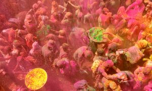 Celebrating New Beginnings Colorfully in India at Holi Festival