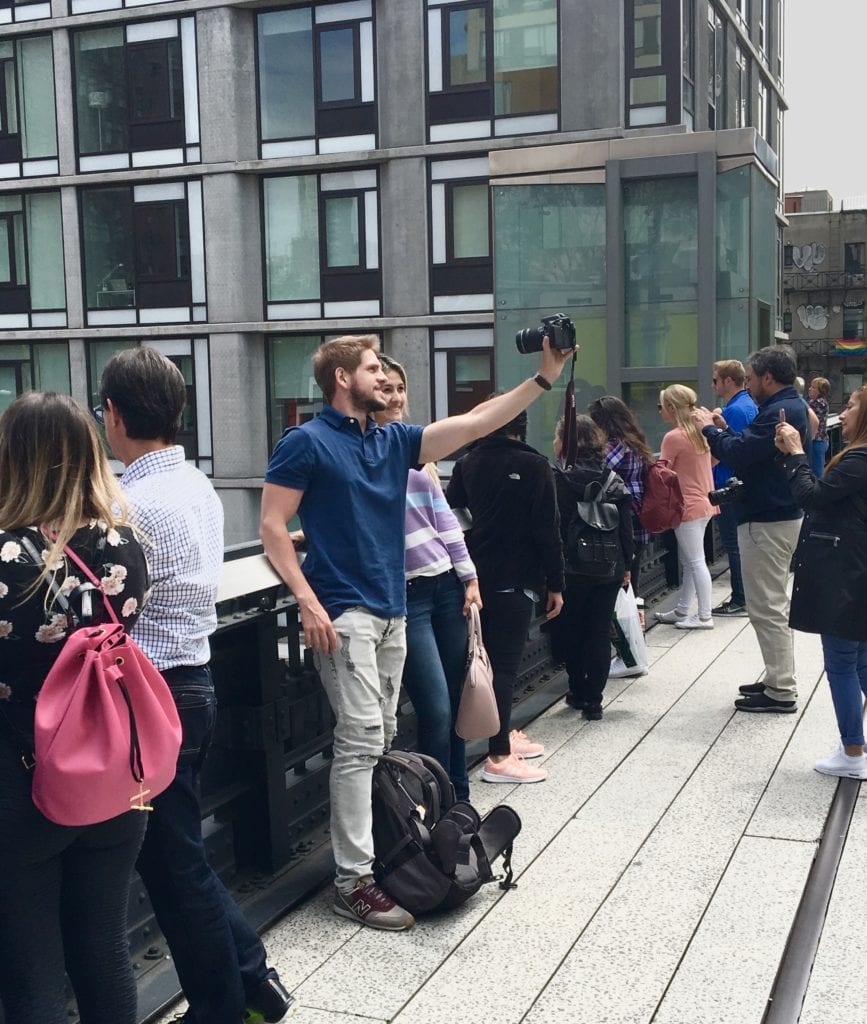 Taking a Selfie on the High Line 