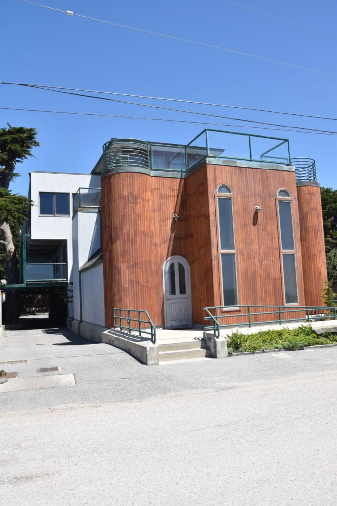 Interesting House on Coastal Walkway, Half Moon Bay, CA 
