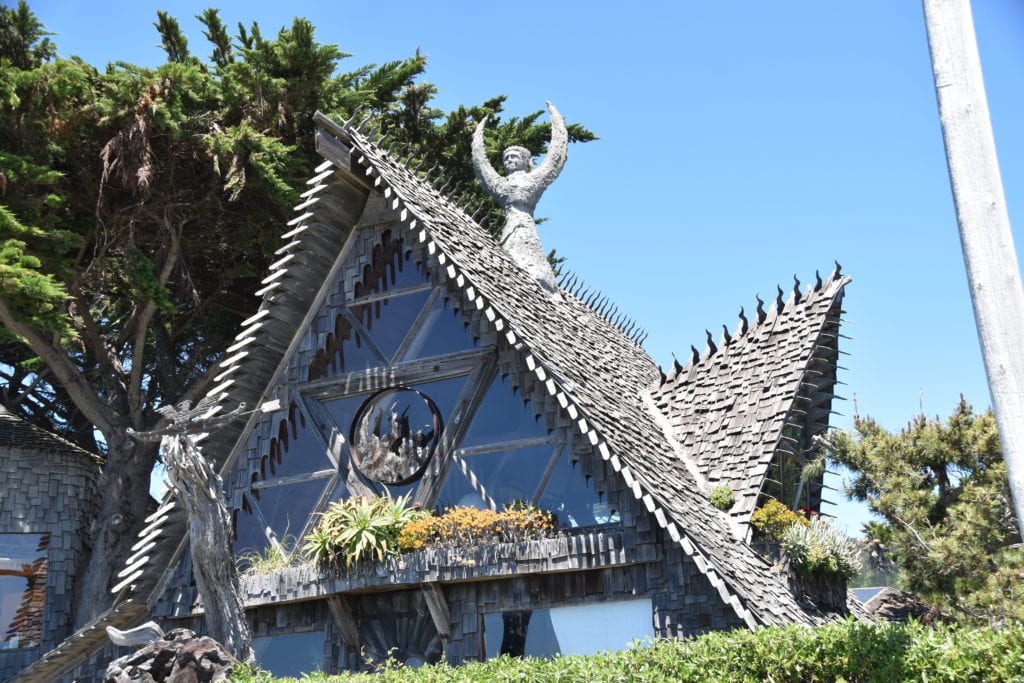 Interesting House on Coastal Walkway, Half Moon Bay, CA 