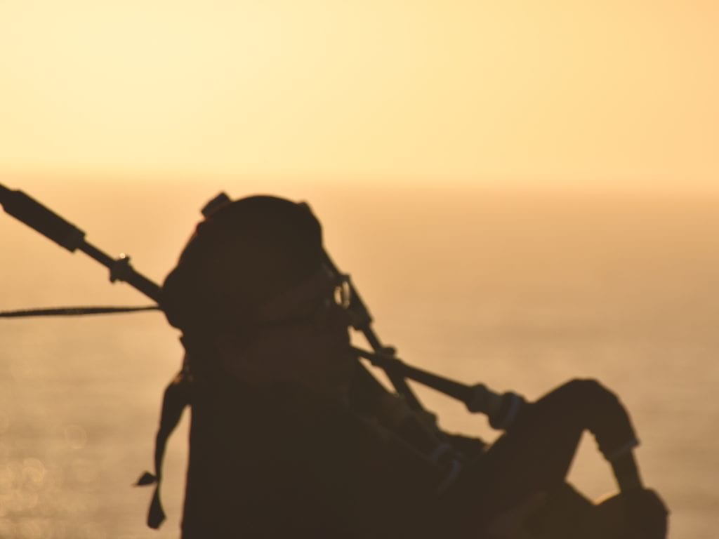 Bagpiper at the Ritz-Carlton at Half Moon Bay, CA 
