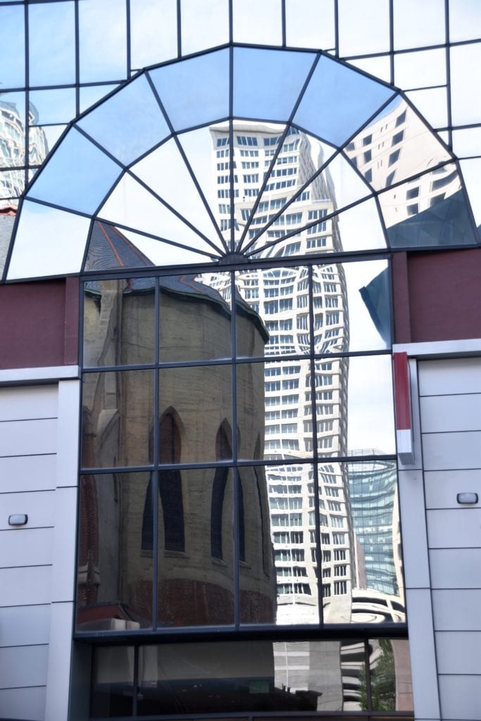 Reflections of the neighborhood.