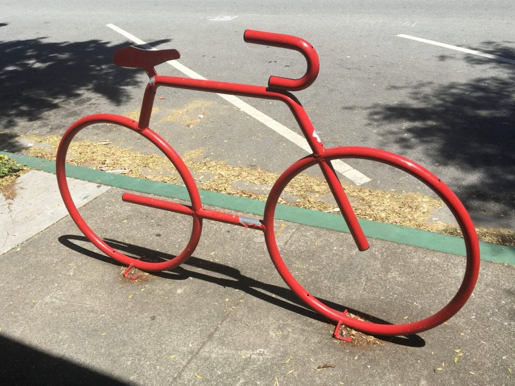Bike Rack in Half Moon Bay 