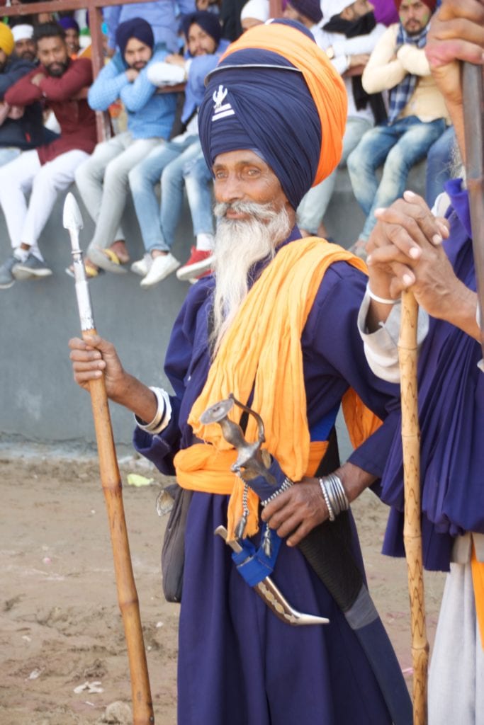 Nihang Warrior at the Hola Mahalla Festival