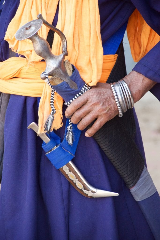 Nihang Warrior at the Hola Mahalla Festival