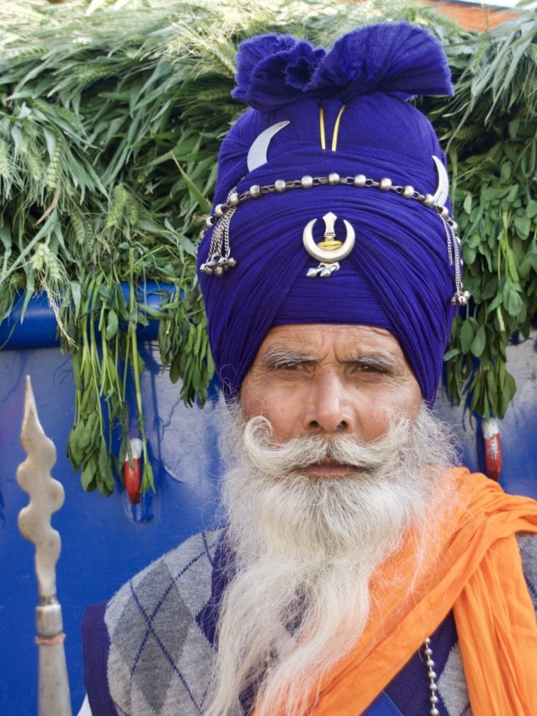 Nihang Warrior at the Hola Mahalla Festival