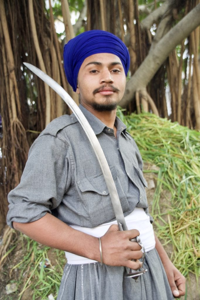 Nihang Warrior at the Hola Mahalla Festival