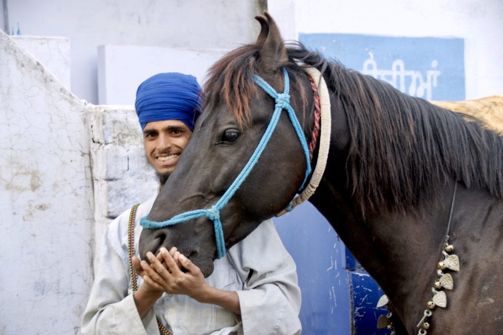 Nihang Warrior at the Hola Mahalla Festival