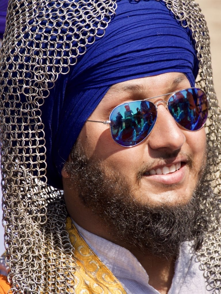 Nihang Warrior at the Hola Mahalla Festival