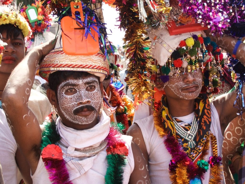 Rathva tribal members at the Kavant Fair 