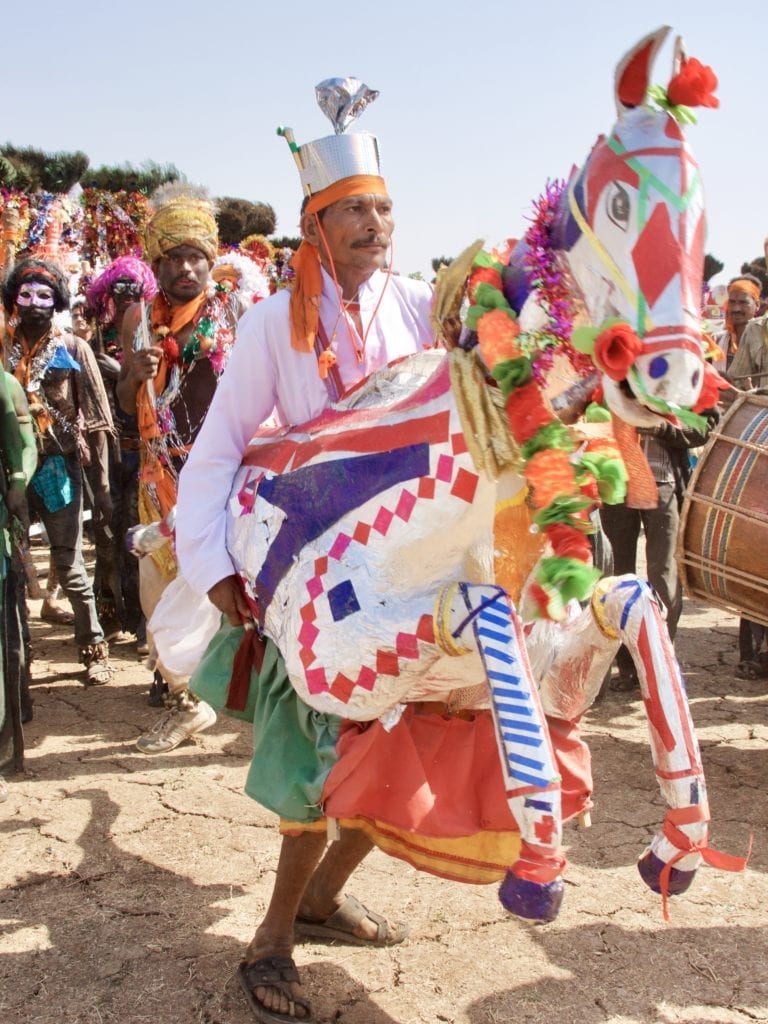 Rathva tribal members at the Kavant Fair 