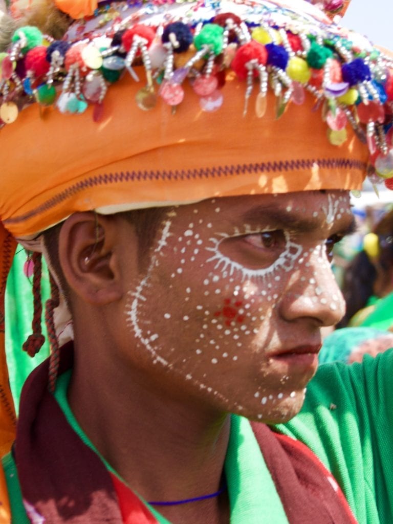 Rathva tribal members at the Kavant Fair 