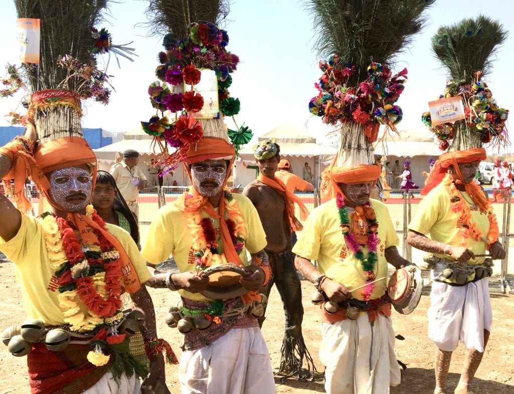 Rathva tribal members at the Kavant Fair 