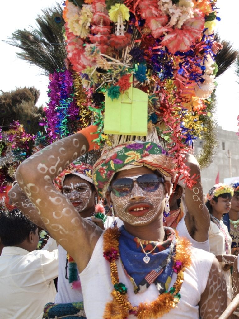Rathva tribal members at the Kavant Fair 
