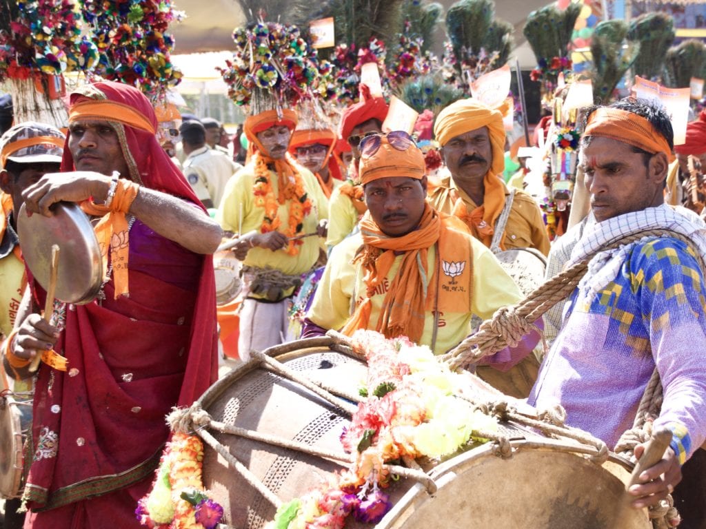 Rathva tribal members at the Kavant Fair 