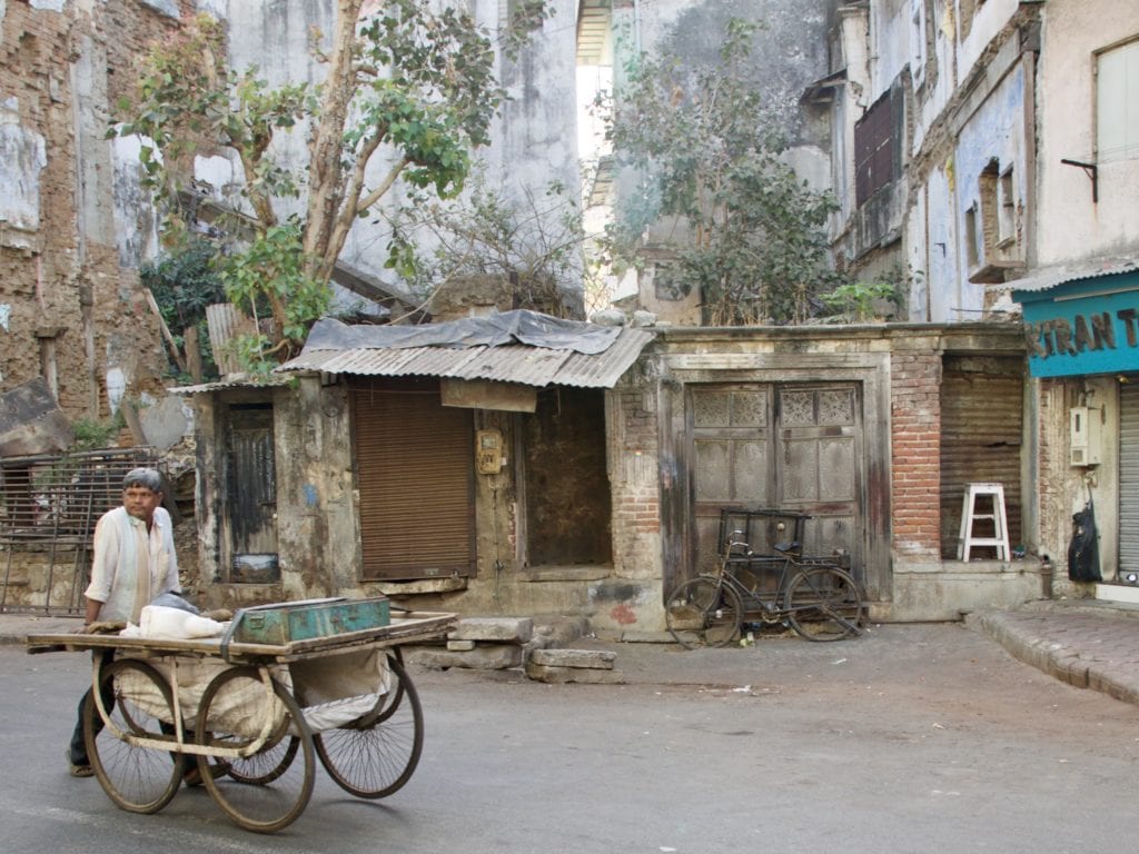 street scene in India 