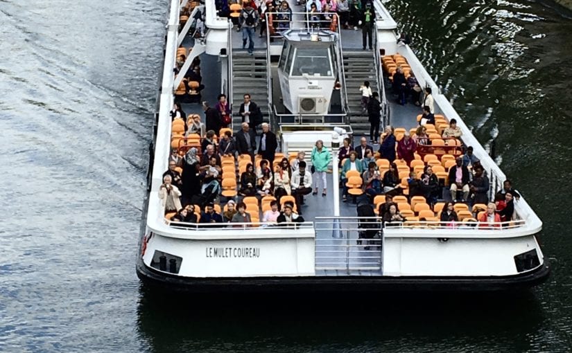 Tour boat on the Seine