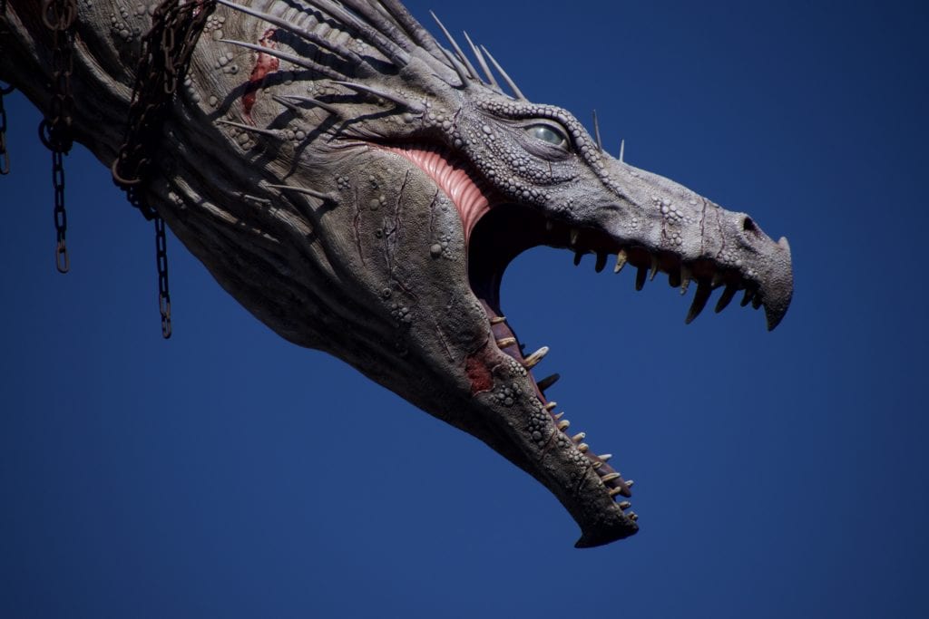 The dragon in Diagon Alley