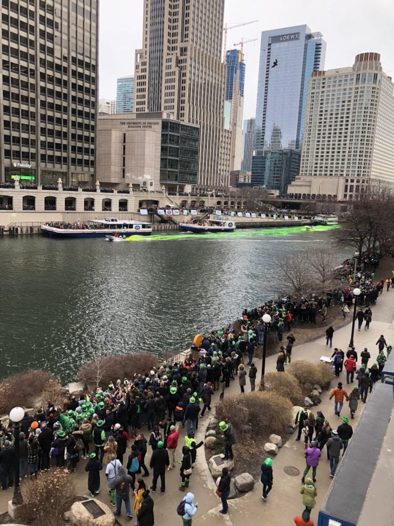 Chicago River St. Patrick's Day