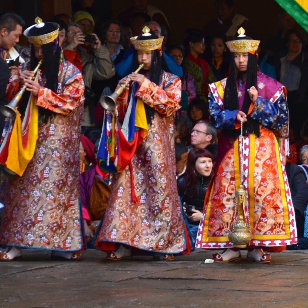 At a festival in Bhutan 