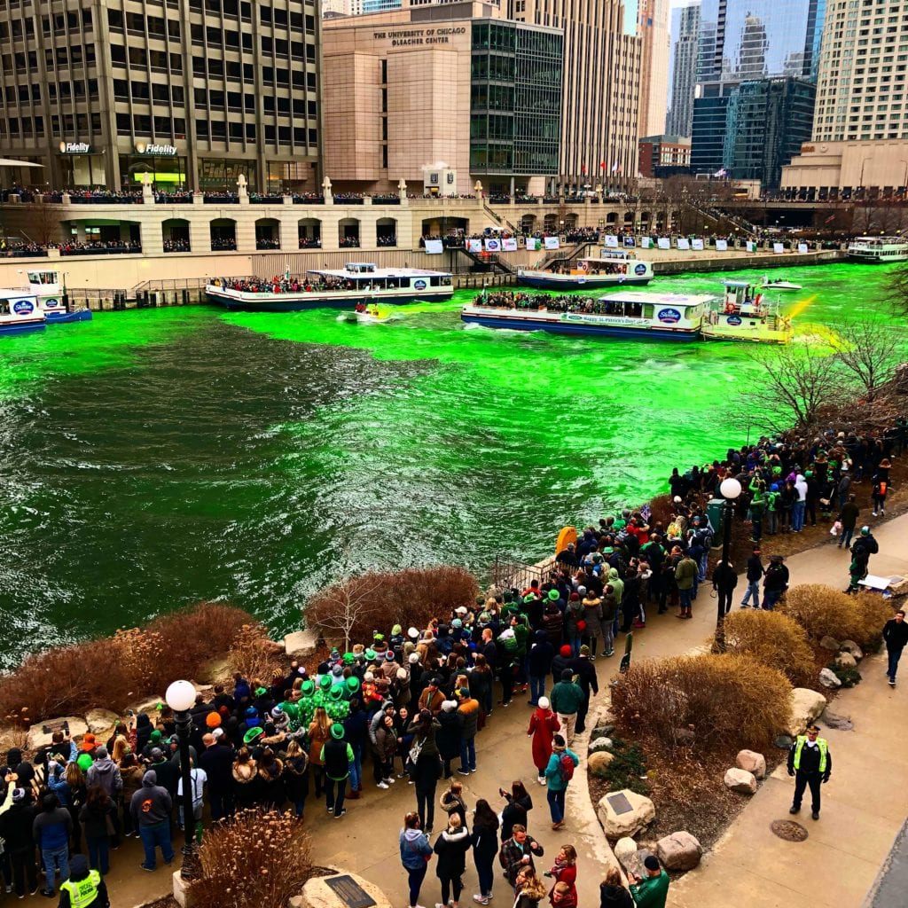 Chicago River St. Patrick's Day