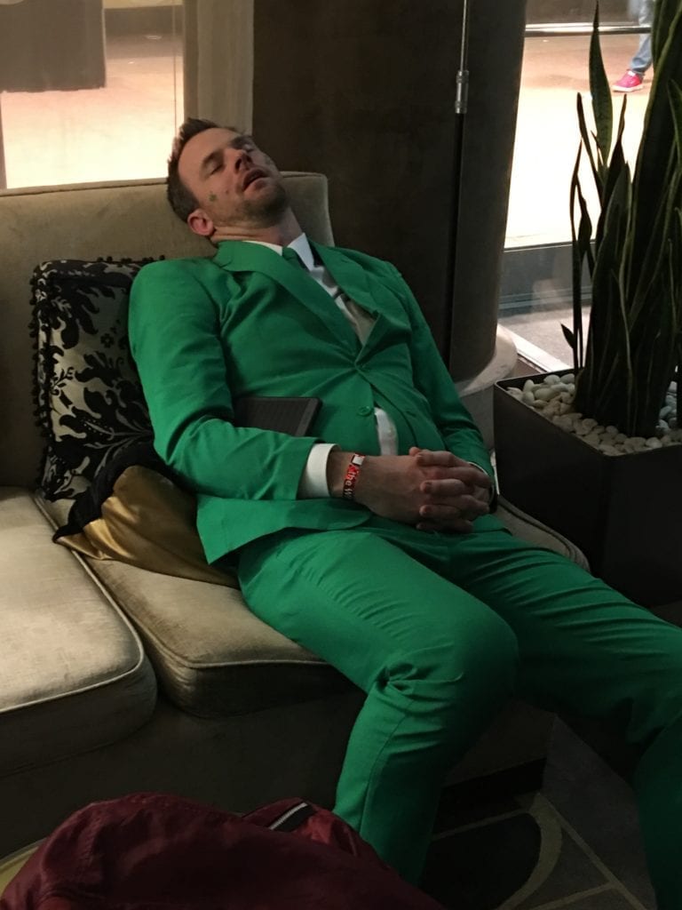 Courtesy Bob Zylestra: too many St. Patrick's Day?