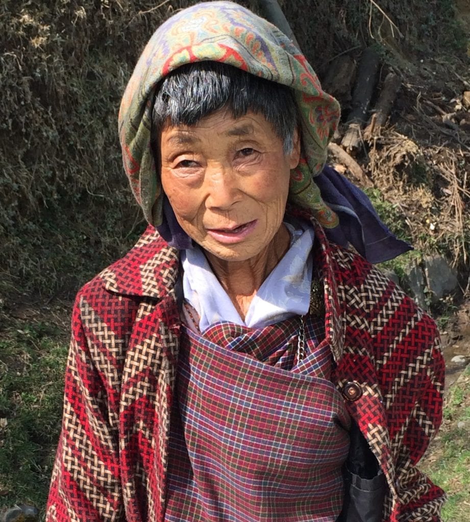 Villager in Bhutan 