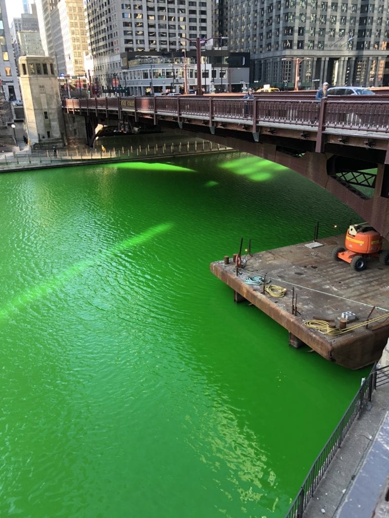 Chicago River St. Patrick's Day