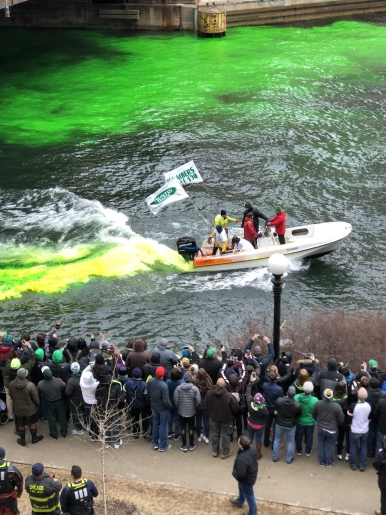 Chicago River St. Patrick's Day