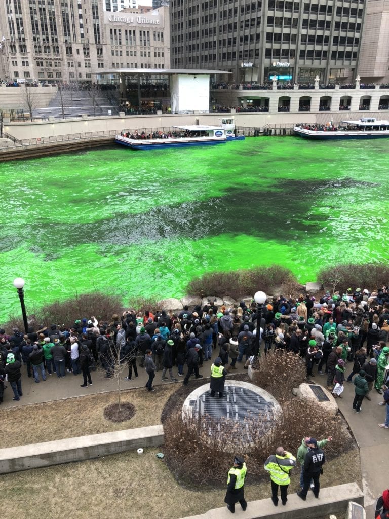 Chicago River St. Patrick's Day