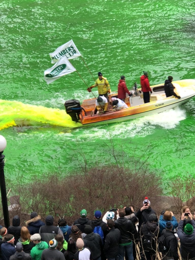 Chicago River St. Patrick's Day