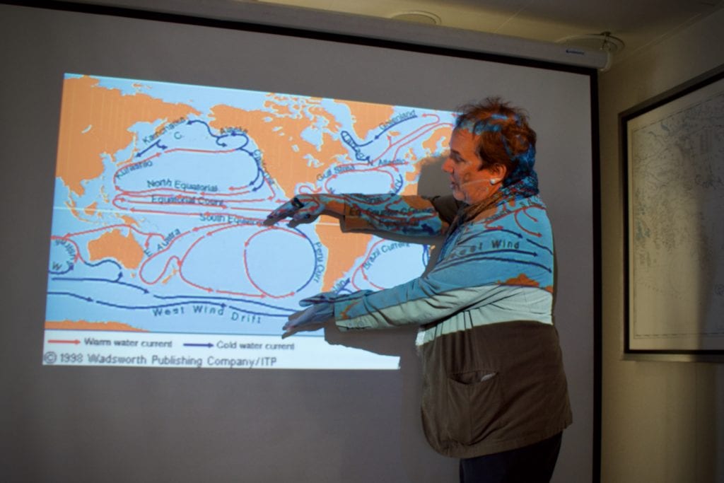 David giving a lecture 