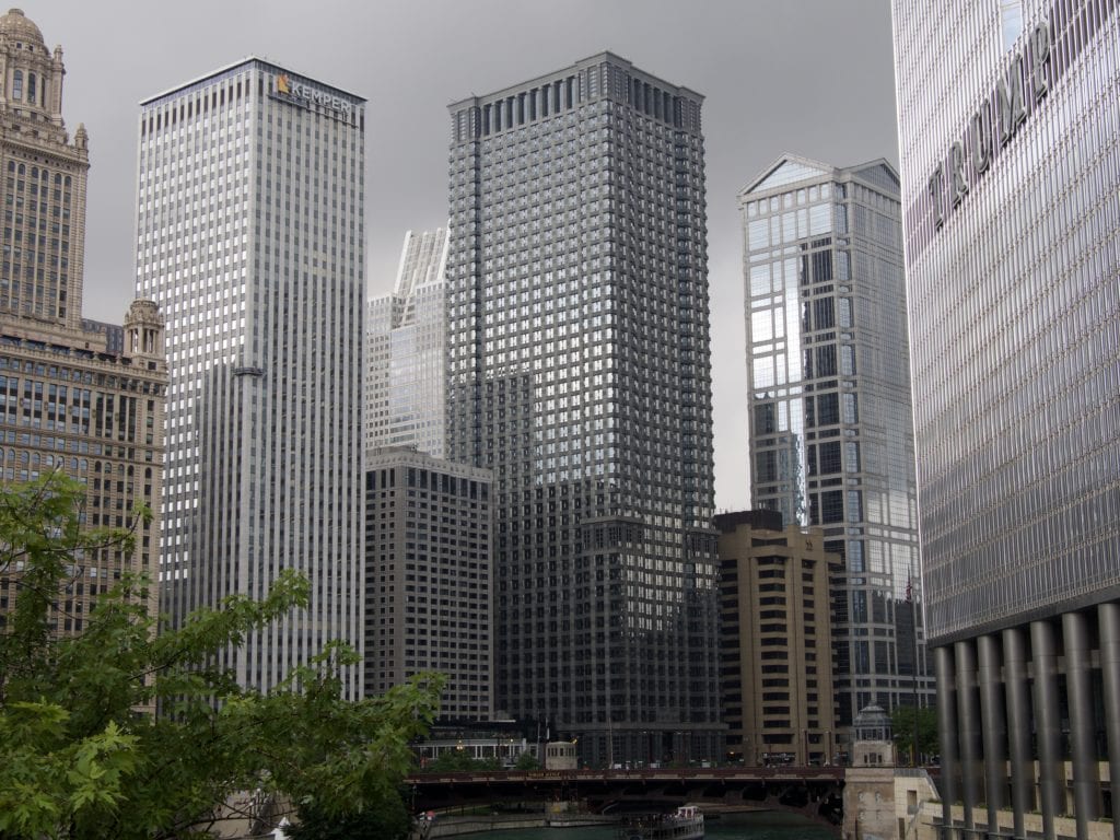 View from Chicago Riverwalk 
