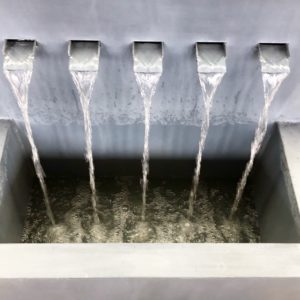 Water feature in RH Cafe 