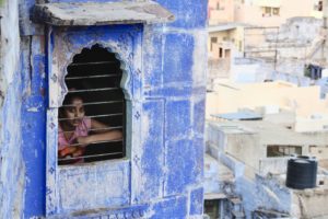 Jodhpur--Child in the window 