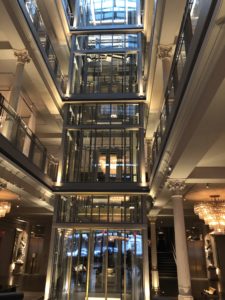 Glass Elevator in re-purposed building 