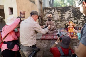 Our group photographing a Sadhu 