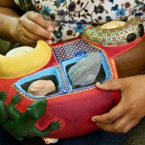 Wood carving and painting 