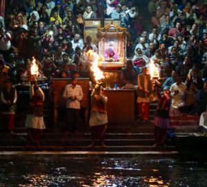 Aarti Ceremony on the River Ganges, Haridwar