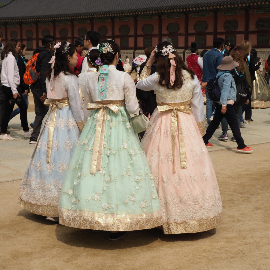 Wearing Hanbok in Korea