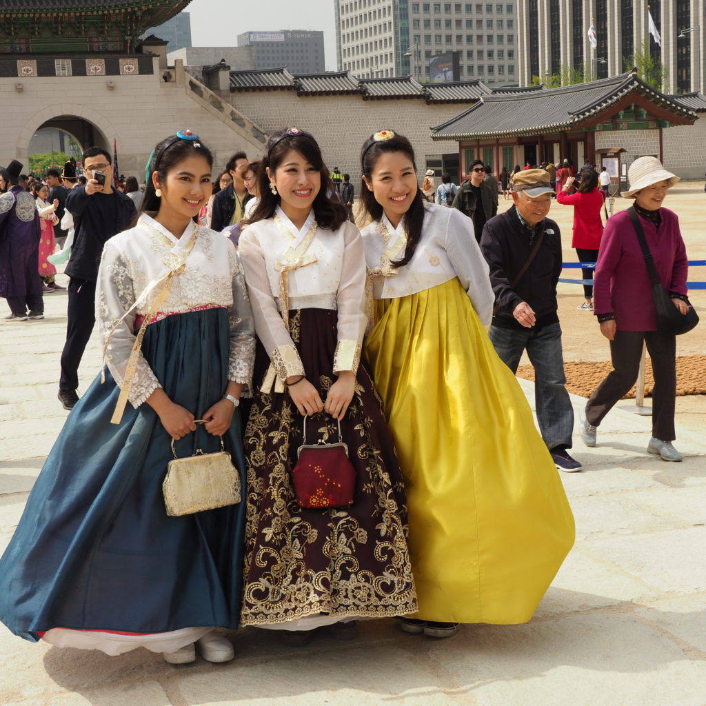 Wearing Hanbok in Korea