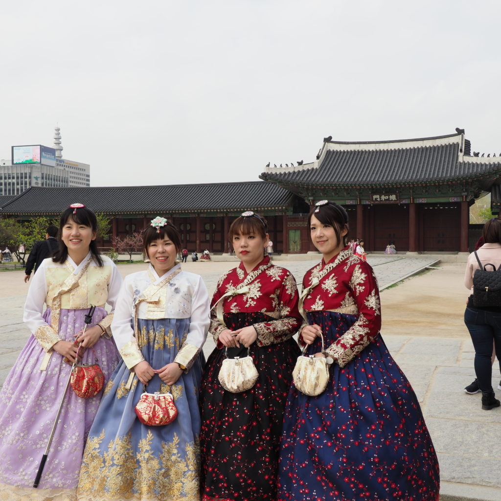 Wearing Hanbok in Korea