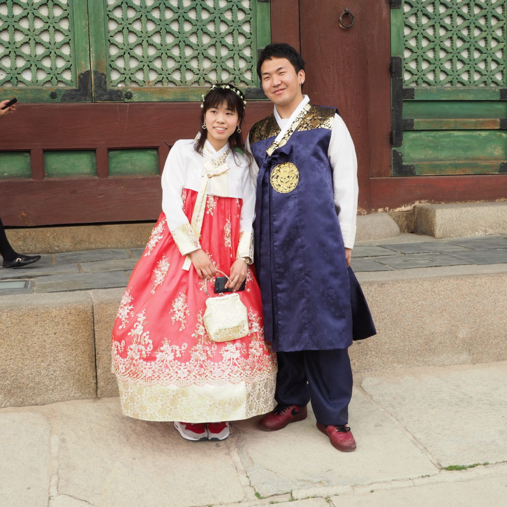 Wearing Hanbok in Korea