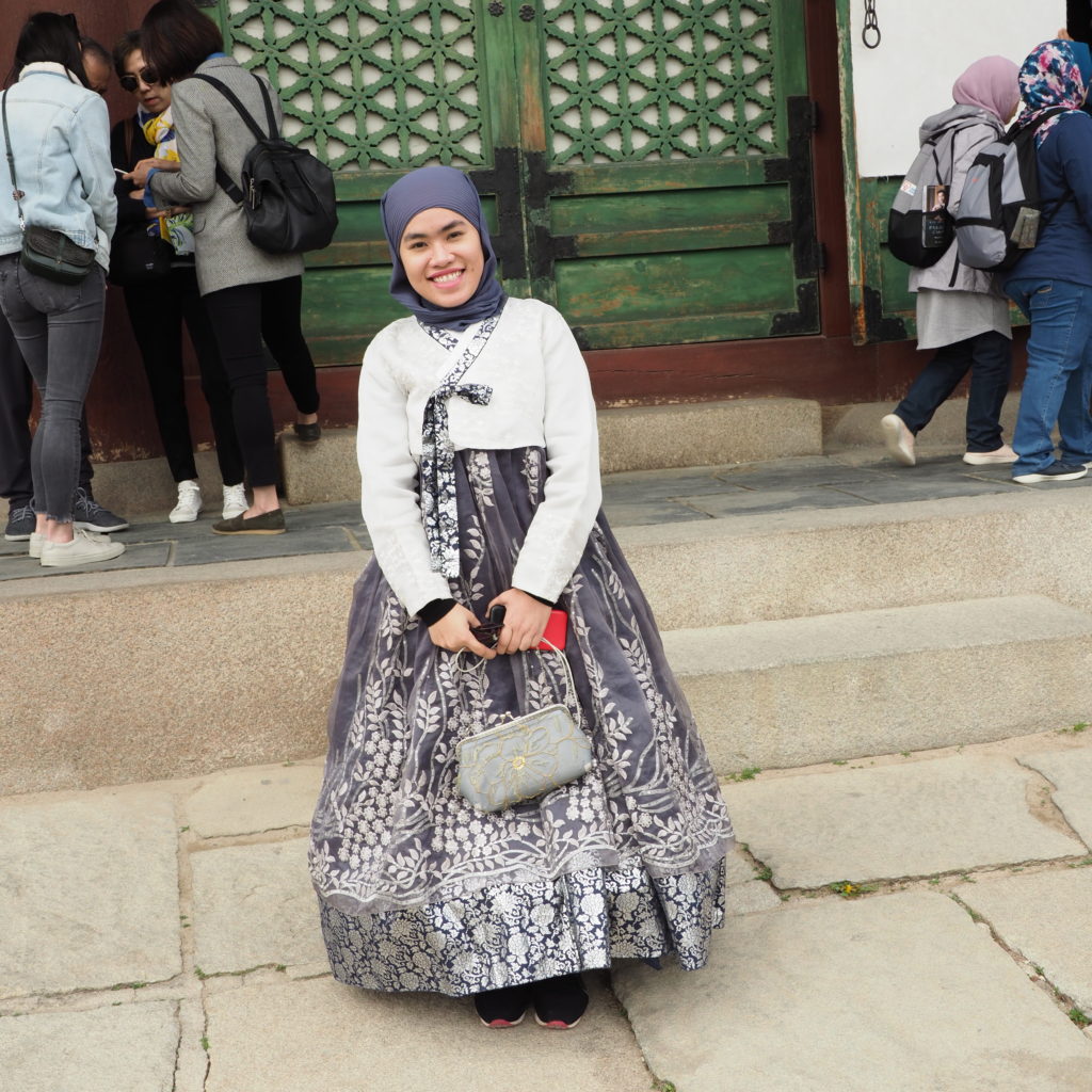 Wearing Hanbok in Korea